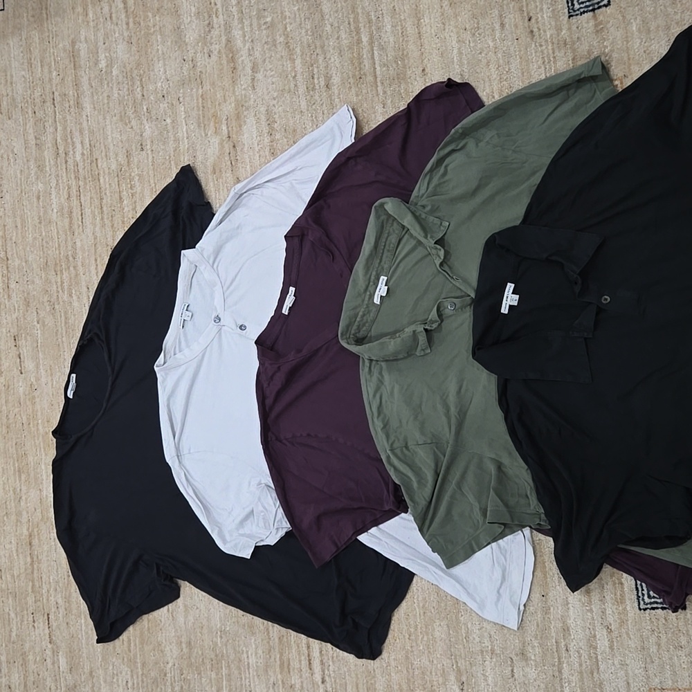 Bundle of 4 James Perse short sleeve shirts